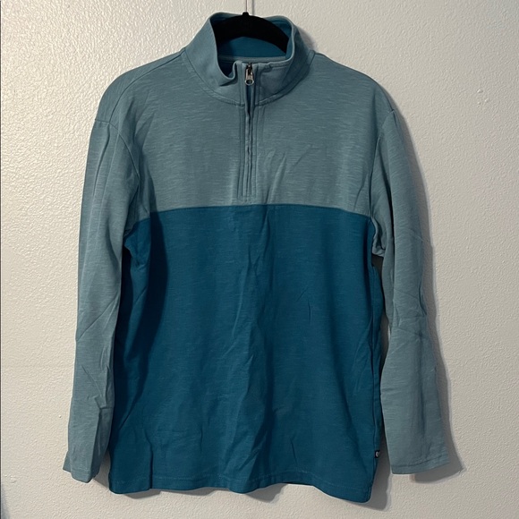 Chaps Sweaters - 5/$25 CHAPS | Two-Toned Blue Half-Zip Pull Over Sweatshirt